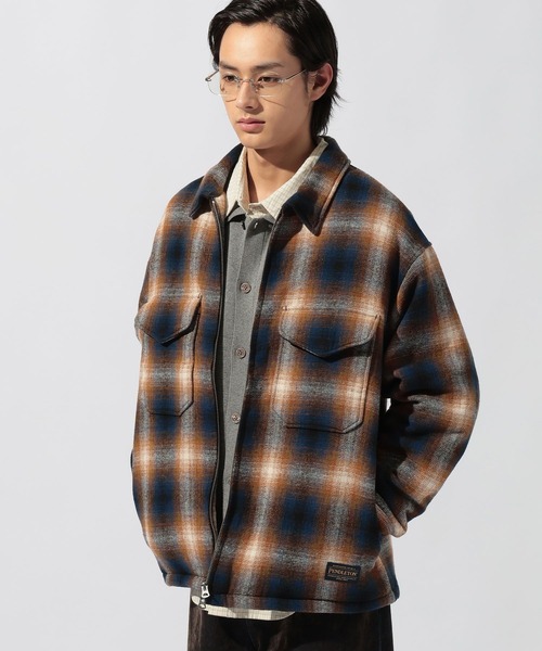 PENDLETON(ペンドルトン)の「【PENDLETON(ペンドルトン)】別注ZIP CPO JACKET(ブルゾン・メンズ・ブラウン/チャコール/キャメル・MEDIUM/LARGE)」の19枚目の写真