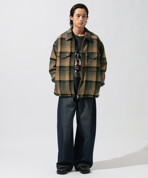 PENDLETON(ペンドルトン)の「【PENDLETON(ペンドルトン)】別注ZIP CPO JACKET(ブルゾン・メンズ・ブラウン/チャコール/キャメル・MEDIUM/LARGE)」の21枚目の写真