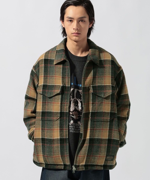 PENDLETON(ペンドルトン)の「【PENDLETON(ペンドルトン)】別注ZIP CPO JACKET(ブルゾン・メンズ・ブラウン/チャコール/キャメル・MEDIUM/LARGE)」の22枚目の写真