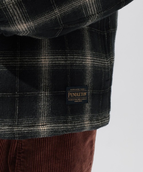 PENDLETON(ペンドルトン)の「【PENDLETON(ペンドルトン)】別注ZIP CPO JACKET(ブルゾン・メンズ・ブラウン/チャコール/キャメル・MEDIUM/LARGE)」の4枚目の写真