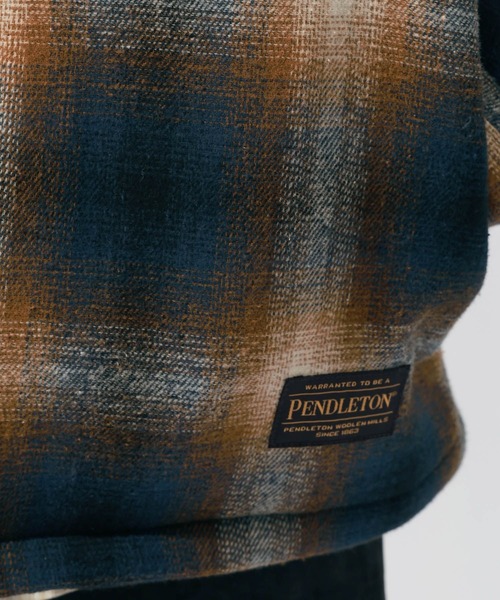 PENDLETON(ペンドルトン)の「【PENDLETON(ペンドルトン)】別注ZIP CPO JACKET(ブルゾン・メンズ・ブラウン/チャコール/キャメル・MEDIUM/LARGE)」の5枚目の写真