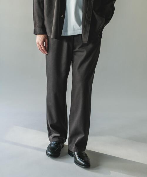 URBAN RESEARCH DOORS(アーバンリサーチドアーズ)の「ウール混ミニヘリンボーンイージートラウザー(その他パンツ・メンズ・ブラウン/チャコールグレー/グリーン系その他・LARGE/MEDIUM)」の2枚目の写真