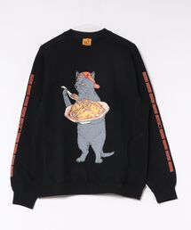 go slow caravan（ゴースローキャラバン）の「空紡糸裏毛 天津飯猫 アクティブパターンプルオーバー（スウェット）」