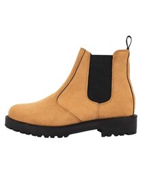 DIFFERSHOE（ディファーシュー）の「DPPR シークレットブーツ 7CM [スエード キャメル]（ブーツ）」
