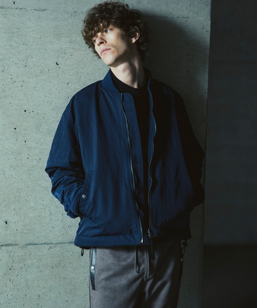 JH junhashimoto(ジェイエイチジュンハシモト)の「JH junhashimoto(ジェイエイチ ジュンハシモト)リバーシブルボンバージャケット(ブルゾン・メンズ・ネイビー/ブラック/カーキ/グレー・M/L/XL)」の4枚目の写真