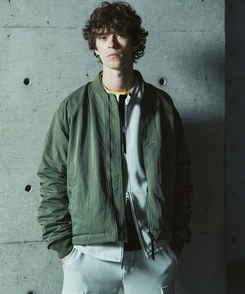 JH junhashimoto(ジェイエイチジュンハシモト)の「JH junhashimoto(ジェイエイチ ジュンハシモト)リバーシブルボンバージャケット(ブルゾン・メンズ・ネイビー/ブラック/カーキ/グレー・M/L/XL)」の21枚目の写真