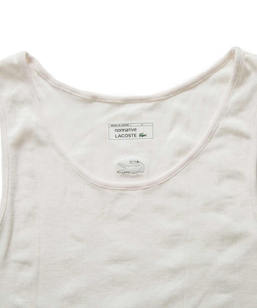 nonnative（ノンネイティブ）の「＜nonnative x LACOSTE＞ TANK TOP/タンクトップ（タンクトップ・メンズ・ホワイト/ブラック/オリーブ/ネイビー・4/3/5）」の11枚目の写真