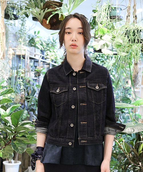 niko and...(ニコアンド)の「デニムGジャン【niko and ...】(デニムジャケット・レディース・インディゴブルー/ブルー/ライトブルー/ダークブルー・LARGE/MEDIUM)」の1枚目の写真