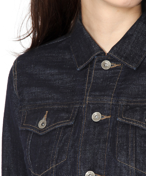 niko and...(ニコアンド)の「デニムGジャン【niko and ...】(デニムジャケット・レディース・インディゴブルー/ブルー/ライトブルー/ダークブルー・LARGE/MEDIUM)」の14枚目の写真