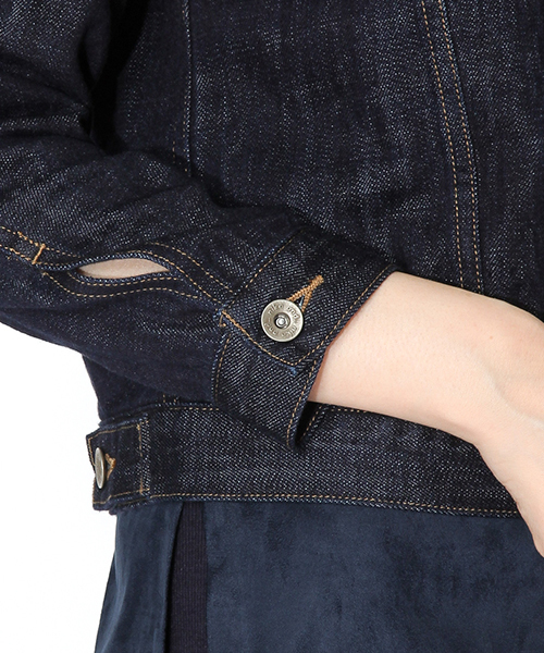 niko and...(ニコアンド)の「デニムGジャン【niko and ...】(デニムジャケット・レディース・インディゴブルー/ブルー/ライトブルー/ダークブルー・LARGE/MEDIUM)」の15枚目の写真