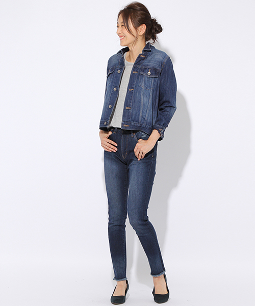 niko and...(ニコアンド)の「デニムGジャン【niko and ...】(デニムジャケット・レディース・インディゴブルー/ブルー/ライトブルー/ダークブルー・LARGE/MEDIUM)」の19枚目の写真