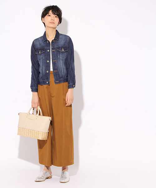 niko and...(ニコアンド)の「デニムGジャン【niko and ...】(デニムジャケット・レディース・インディゴブルー/ブルー/ライトブルー/ダークブルー・LARGE/MEDIUM)」の6枚目の写真