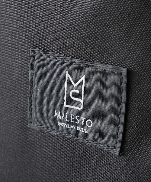 MILESTO（ミレスト）の「MILESTO ミレスト TROT バックパック 撥水（バックパック/リュック・メンズ・ベージュ/ネイビー/ブラック/ライトグレー・ﾌﾘ-）」の19枚目の写真
