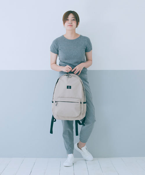 MILESTO（ミレスト）の「MILESTO ミレスト TROT バックパック 撥水（バックパック/リュック・メンズ・ベージュ/ネイビー/ブラック/ライトグレー・ﾌﾘ-）」の13枚目の写真