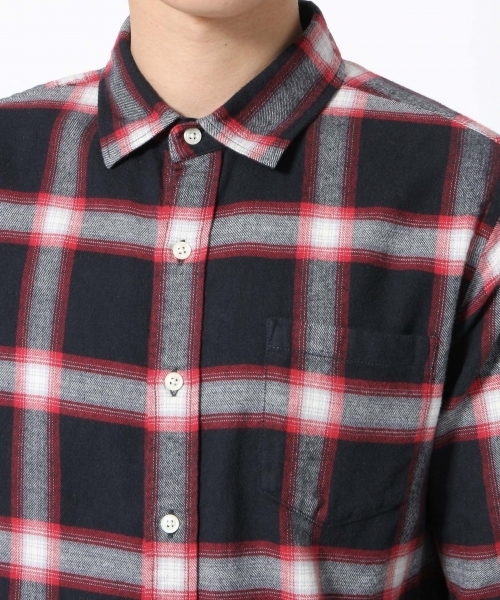 GLOBAL WORK(グローバルワーク)の「ソフトフランネルシャツ/719668(シャツ/ブラウス・メンズ・ブルー系その他/ネイビー/ダークブルー/ライトパープル/カーキ/ホワイト/レッド/グレー/ブルー/グリーン/グレー系その他/ダークブラウン/その他/グリーン系その他・X-LARGE/MEDIUM/SMALL/LARGE)」の18枚目の写真