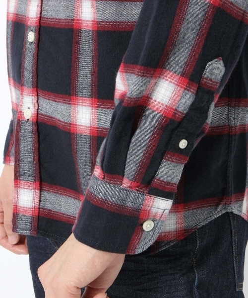 GLOBAL WORK(グローバルワーク)の「ソフトフランネルシャツ/719668(シャツ/ブラウス・メンズ・ブルー系その他/ネイビー/ダークブルー/ライトパープル/カーキ/ホワイト/レッド/グレー/ブルー/グリーン/グレー系その他/ダークブラウン/その他/グリーン系その他・X-LARGE/MEDIUM/SMALL/LARGE)」の20枚目の写真