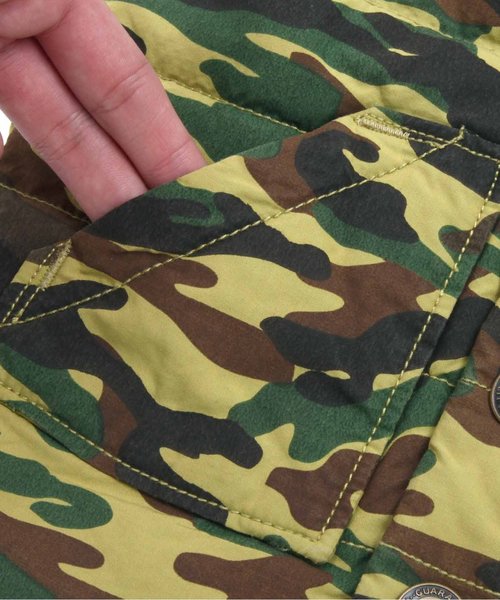 BREEZE（ブリーズ）の「ヨーク切替中綿ベスト（ダウンベスト・キッズ・カーキ・95/90/80/140/100/120/110/130）」の6枚目の写真