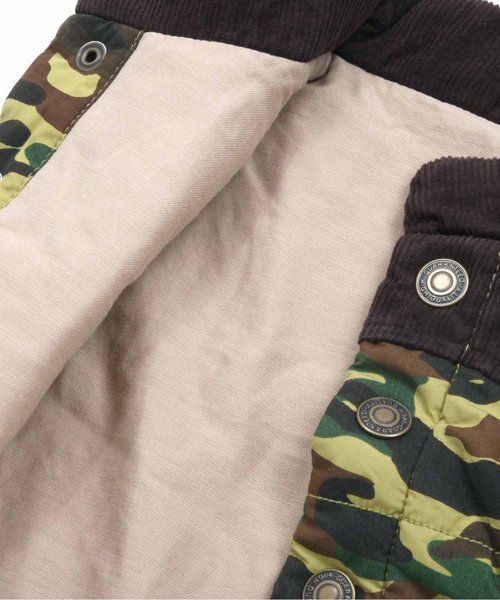 BREEZE（ブリーズ）の「ヨーク切替中綿ベスト（ダウンベスト・キッズ・カーキ・95/90/80/140/100/120/110/130）」の8枚目の写真