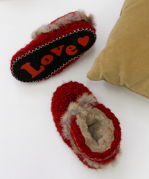 JUPITER（ジュピター）の「ふわもこファールームシューズ/comfy loveブーツ（ルームシューズ/スリッパ）」