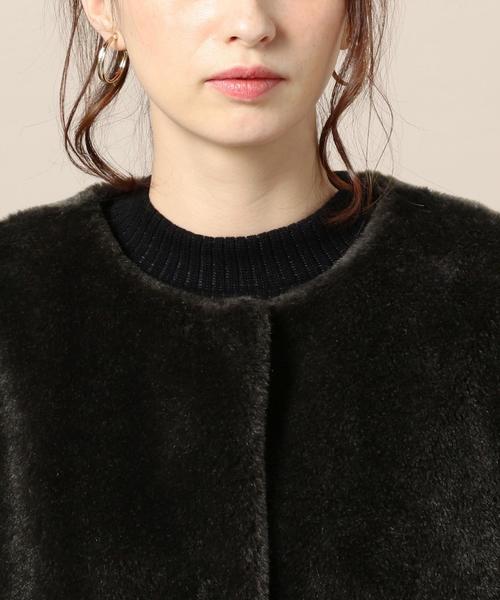 BEAUTY&YOUTH UNITED ARROWS(ビューティーアンドユースユナイテッドアローズ)の「BY エコファー ノーカラーコート◆(その他アウター・レディース・モカ/オリーブ・SMALL/MEDIUM)」の15枚目の写真