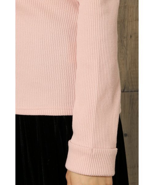 VENCEEXCHANGE（ヴァンスエクスチェンジ）の「無地オフショルプルオーバー                      （ニット/セーター・レディース・ブラック/ピンク/グレー・MEDIUM）」の16枚目の写真