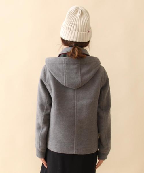 coen（コーエン）の「シングルショートコート（ピーコート・レディース・グレー/ネイビー・LARGE/MEDIUM）」の5枚目の写真