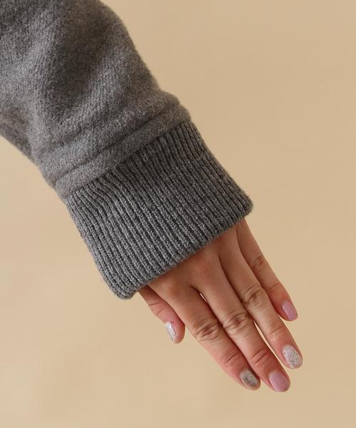 coen（コーエン）の「シングルショートコート（ピーコート・レディース・グレー/ネイビー・LARGE/MEDIUM）」の17枚目の写真