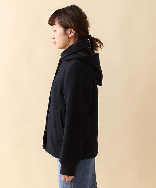 coen（コーエン）の「シングルショートコート（ピーコート・レディース・グレー/ネイビー・LARGE/MEDIUM）」の22枚目の写真