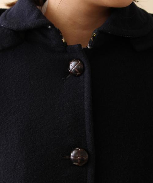 coen（コーエン）の「シングルショートコート（ピーコート・レディース・グレー/ネイビー・LARGE/MEDIUM）」の12枚目の写真