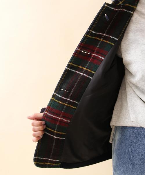 coen（コーエン）の「シングルショートコート（ピーコート・レディース・グレー/ネイビー・LARGE/MEDIUM）」の16枚目の写真