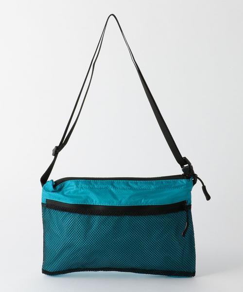 BEAUTY&YOUTH UNITED ARROWS（ビューティーアンドユースユナイテッドアローズ）の「BY リップストップメッシュ サコッシュバッグ ◆（ショルダーバッグ・メンズ・ブラック/ダークグレー/ワインレッド/オレンジ/イエロー/ターコイズブルー・FREE）」の4枚目の写真