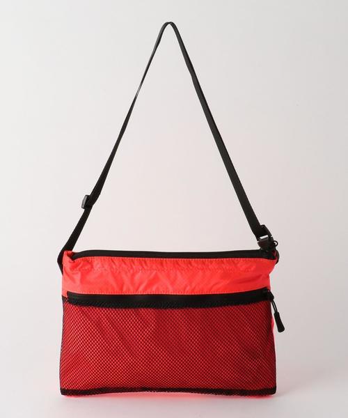 BEAUTY&YOUTH UNITED ARROWS（ビューティーアンドユースユナイテッドアローズ）の「BY リップストップメッシュ サコッシュバッグ ◆（ショルダーバッグ・メンズ・ブラック/ダークグレー/ワインレッド/オレンジ/イエロー/ターコイズブルー・FREE）」の6枚目の写真