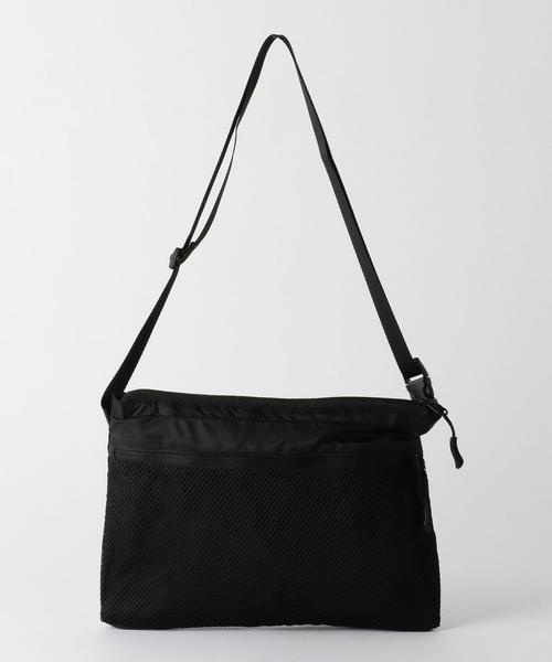 BEAUTY&YOUTH UNITED ARROWS（ビューティーアンドユースユナイテッドアローズ）の「BY リップストップメッシュ サコッシュバッグ ◆（ショルダーバッグ・メンズ・ブラック/ダークグレー/ワインレッド/オレンジ/イエロー/ターコイズブルー・FREE）」の2枚目の写真