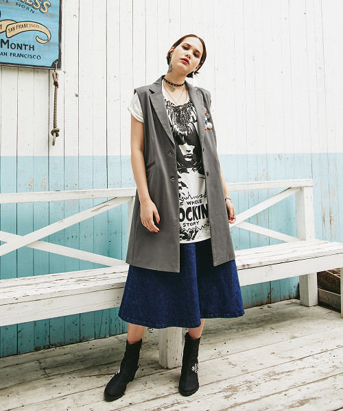 HYSTERIC GLAMOUR（ヒステリックグラマー）の「THE WOLE SHOCKING STORY pt プルオーバー（Tシャツ/カットソー・レディース・グリーン/ブラック/ホワイト・FREE）」の13枚目の写真