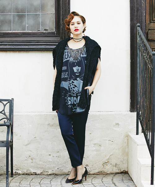 HYSTERIC GLAMOUR（ヒステリックグラマー）の「THE WOLE SHOCKING STORY pt プルオーバー（Tシャツ/カットソー・レディース・グリーン/ブラック/ホワイト・FREE）」の15枚目の写真