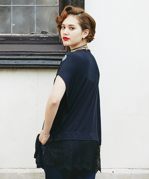 HYSTERIC GLAMOUR（ヒステリックグラマー）の「THE WOLE SHOCKING STORY pt プルオーバー（Tシャツ/カットソー・レディース・グリーン/ブラック/ホワイト・FREE）」の16枚目の写真