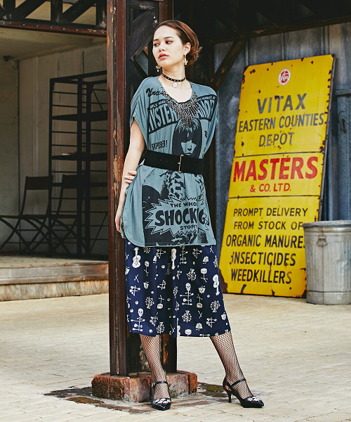 HYSTERIC GLAMOUR（ヒステリックグラマー）の「THE WOLE SHOCKING STORY pt プルオーバー（Tシャツ/カットソー・レディース・グリーン/ブラック/ホワイト・FREE）」の18枚目の写真