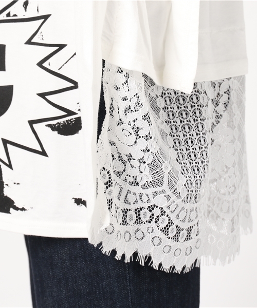 HYSTERIC GLAMOUR（ヒステリックグラマー）の「THE WOLE SHOCKING STORY pt プルオーバー（Tシャツ/カットソー・レディース・グリーン/ブラック/ホワイト・FREE）」の10枚目の写真