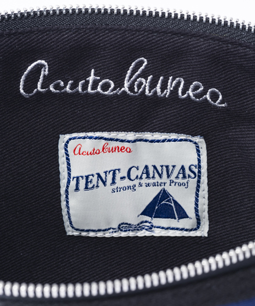 ACUNEO（アクネオ）の「ACUNEO（アクネオ） テントキャンバスポーチ（クラッチバッグ・メンズ・ネイビー/ブラック/グリーン/イエロー・FREE）」の14枚目の写真