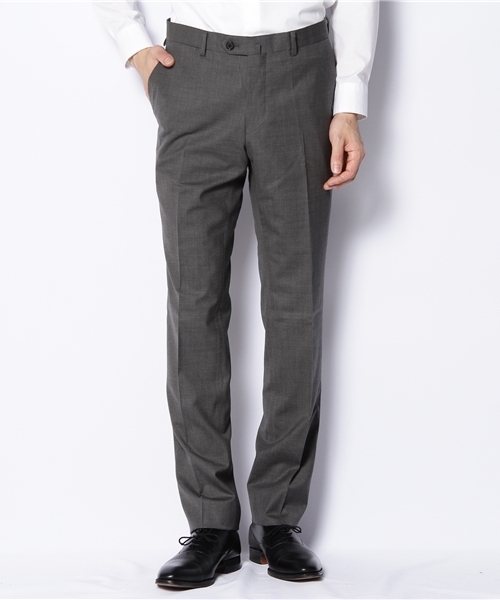 NANO universe（ナノユニバース）の「シルク混ギャバノータックPT   スラックス（スーツパンツ・メンズ・チャコールグレー/グレー/ライトグレー・44/46/48/50）」の3枚目の写真