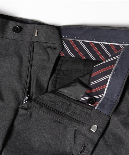 NANO universe（ナノユニバース）の「シルク混ギャバノータックPT   スラックス（スーツパンツ・メンズ・チャコールグレー/グレー/ライトグレー・44/46/48/50）」の10枚目の写真