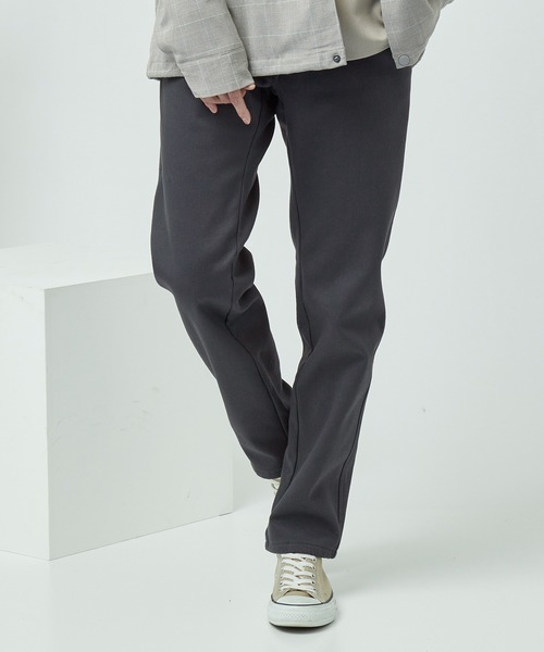 MONO-MART(モノマート)の「”暖”テーパードボンディングチノパンツ(2重構造/ヒートストレッチ仕様)Winter(チノパンツ)」|グレー