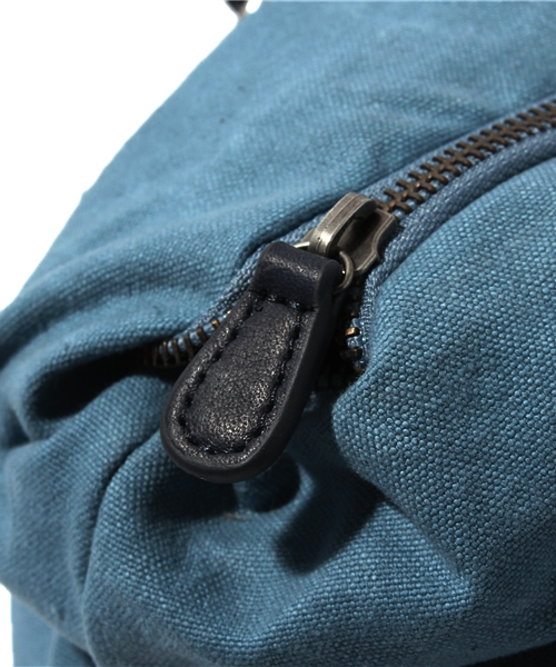 NANO universe（ナノユニバース）の「FRANCS BOURGEOIS(フランボ ジュース)/2WAYキャンバス×レザー トート（トートバッグ・メンズ・ダークブルー/ブラウン・FREE）」の8枚目の写真