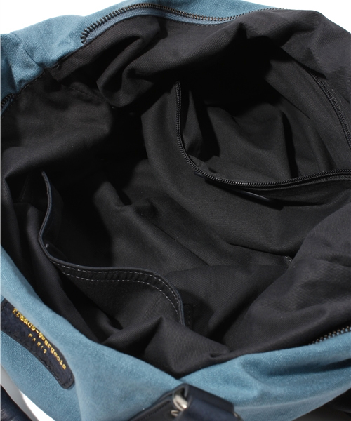 NANO universe（ナノユニバース）の「FRANCS BOURGEOIS(フランボ ジュース)/2WAYキャンバス×レザー トート（トートバッグ・メンズ・ダークブルー/ブラウン・FREE）」の10枚目の写真