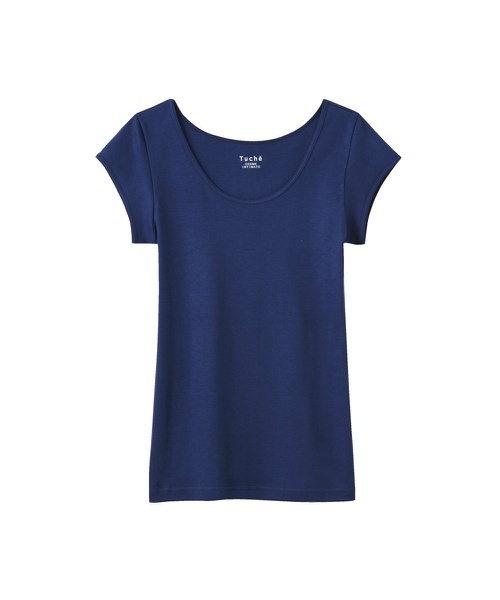 Tuche（トゥシェ）の「Tuche（トゥシェ）着るコスメ　フレンチ袖インナ－（インナーウェア/肌着・レディース・ブラック/ベージュ/ブラウン/オフホワイト/ピンク/ブルー系その他・LARGE/MEDIUM）」の5枚目の写真