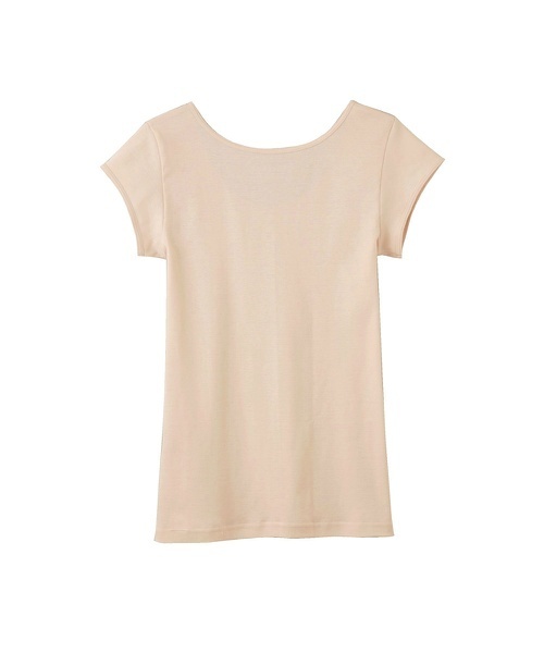 Tuche（トゥシェ）の「Tuche（トゥシェ）着るコスメ　フレンチ袖インナ－（インナーウェア/肌着・レディース・ブラック/ベージュ/ブラウン/オフホワイト/ピンク/ブルー系その他・LARGE/MEDIUM）」の8枚目の写真