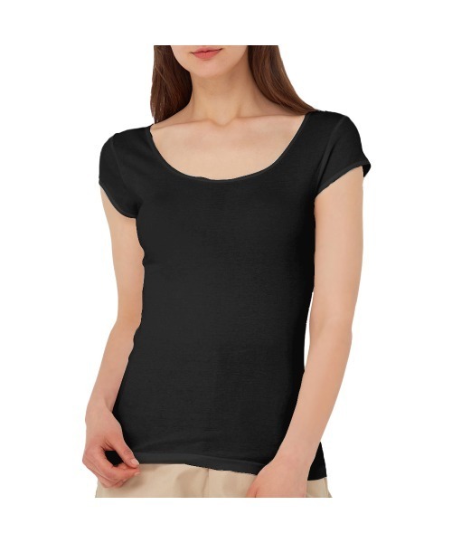 Tuche（トゥシェ）の「Tuche（トゥシェ）着るコスメ　フレンチ袖インナ－（インナーウェア/肌着・レディース・ブラック/ベージュ/ブラウン/オフホワイト/ピンク/ブルー系その他・LARGE/MEDIUM）」の15枚目の写真