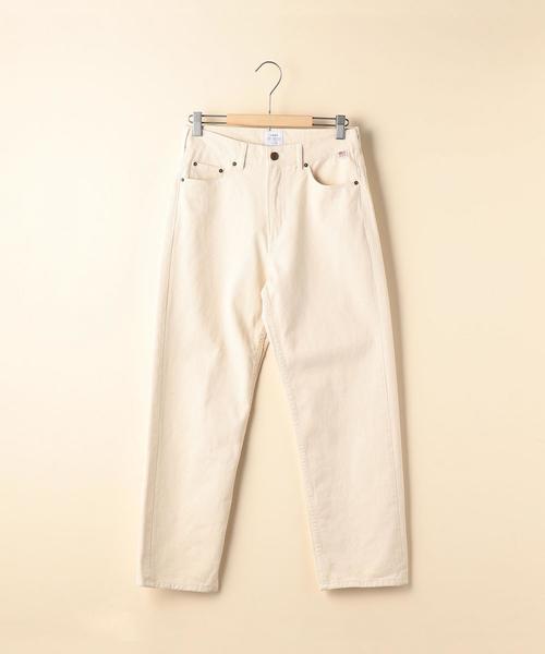 coen（コーエン）の「USAコットンハイウエスト5ポケットパンツ（デニムパンツ・レディース・オフホワイト・MEDIUM/SMALL/LARGE）」の2枚目の写真