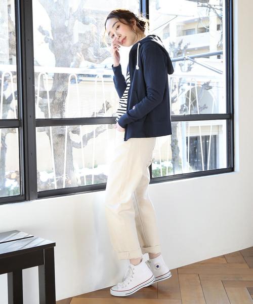 coen（コーエン）の「USAコットンハイウエスト5ポケットパンツ（デニムパンツ・レディース・オフホワイト・MEDIUM/SMALL/LARGE）」の10枚目の写真