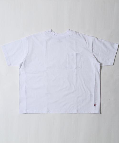 coen（コーエン）の「【WEB限定】USAコットンスーパービッグシルエットクルーネックTシャツ（Tシャツ/カットソー・メンズ・ホワイト/ネイビー・LARGE/MEDIUM）」の3枚目の写真